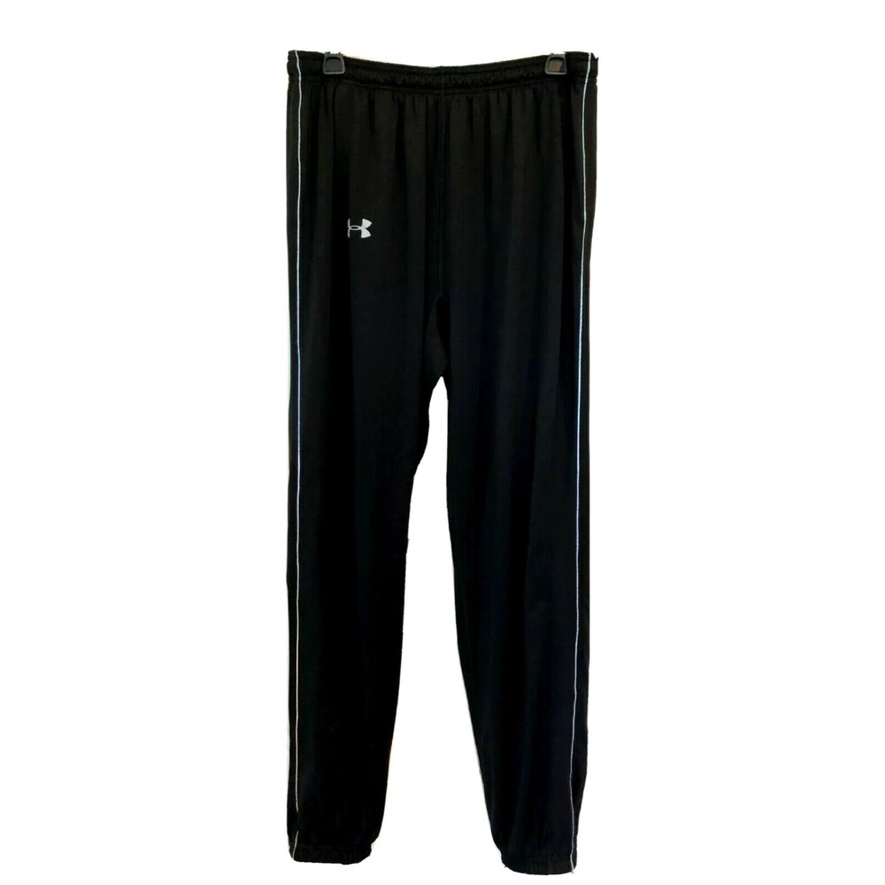 Men's Size XL Under Armour Spaceboy Black Gray Joggers Athletic Pants